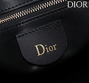 Kitlife Dior Lady Cannage Handbag Black Suede 34×35×20cm - 4