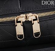 Kitlife Dior Lady Cannage Handbag Black Leather 34×35×20cm  - 4