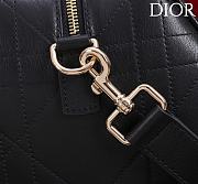 Kitlife Dior Lady Cannage Handbag Black Leather 34×35×20cm  - 3