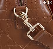 Kitlife Dior Lady Cannage Handbag Dark Brown Leather 24×27×14cm  - 3