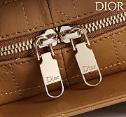 Kitlife Dior Lady Cannage Handbag Brown Leather 24×27×14cm  - 3
