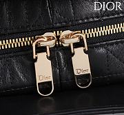 Kitlife Dior Lady Cannage Handbag Black Leather 24×27×14cm  - 3