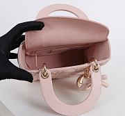 Kitlife Dior Lady My ABC Dior Bag Pink With Bow 20x17x8cm  - 2