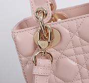 Kitlife Dior Lady My ABC Dior Bag Pink With Bow 20x17x8cm  - 3