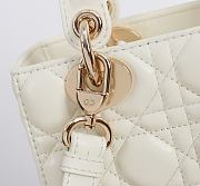 Kitlife Dior Lady My ABC Dior Bag White With Bow 20x17x8cm - 4