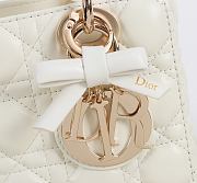 Kitlife Dior Lady My ABC Dior Bag White With Bow 20x17x8cm - 2