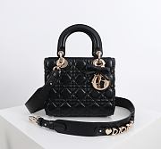 Kitlife Dior Lady My ABC Dior Bag Black With Bow 20x17x8cm  - 1