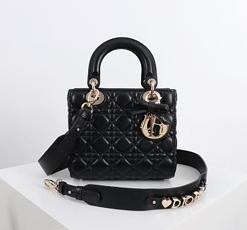 Kitlife Dior Lady My ABC Dior Bag Black With Bow 20x17x8cm 