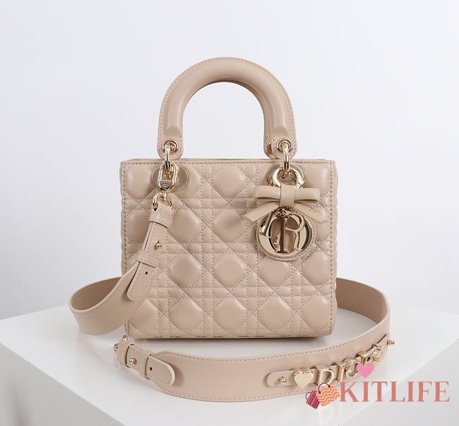 Kitlife Dior Lady My ABC Dior Bag Beige With Bow 20x17x8cm - 1