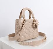 Kitlife Dior Lady My ABC Dior Bag Beige With Bow 20x17x8cm - 5