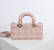 Kitlife Dior D-Joy Bag Pink With Bow 22x12x6.5cm - 5