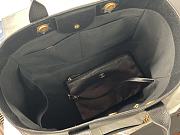 Kitlife Chanel Bordeaux Leather Deauville Studded Logo Tote Bag Black A66941 30×50×22cm - 6