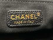 Kitlife Chanel Bordeaux Leather Deauville Studded Logo Tote Bag Black A66941 30×50×22cm - 4