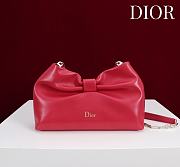 Kitlife Dior 2026 Bow Red Lambskin Bag 27×8×18cm  - 1
