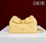 Kitlife Dior 2026 Bow Yellow Lambskin Bag 27×8×18cm - 1
