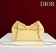 Kitlife Dior 2026 Bow Yellow Lambskin Bag 27×8×18cm - 3