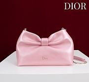 Kitlife Dior 2026 Bow Light Pink Lambskin Bag 27×8×18cm - 1