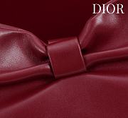 Kitlife Dior 2026 Bow Burgundy Lambskin Bag 27×8×18cm  - 6