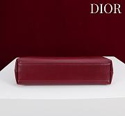Kitlife Dior 2026 Bow Burgundy Lambskin Bag 27×8×18cm  - 5