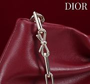 Kitlife Dior 2026 Bow Burgundy Lambskin Bag 27×8×18cm  - 2
