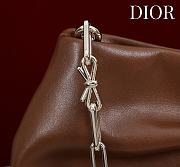 Kitlife Dior 2026 Bow Dark Brown Lambskin Bag 27×8×18cm - 5