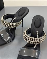 Kitlife Alexander Wang Julie transparent Crystal Sandals  - 3