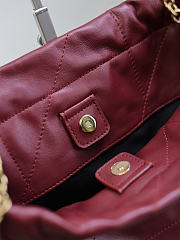 Kitlife Saint Laurent Jamie Pochon In Burgudy Lambskin Bag 781666 27x34x3cm - 2