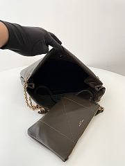 Kitlife Saint Laurent Jamie Pochon In Grey Lambskin Bag 781666 27x34x3cm  - 4