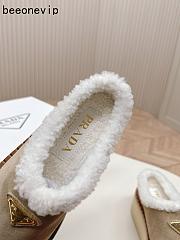 Kitlife Prada Suede Shearling Loafers Beige - 3