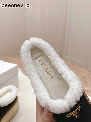 Kitlife Prada Suede Shearling Loafers Black - 6