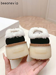 Kitlife Prada Suede Shearling Loafers Black - 3