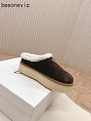 Kitlife Prada Suede Shearling Loafers Dark Brown - 5
