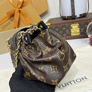 Kitlife Louis Vuitton Pochette Sling Bag Brown M27819 30x11x16cm - 6