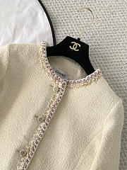 Kitlife Chanel 26C Off-white Tweed Coat - 3