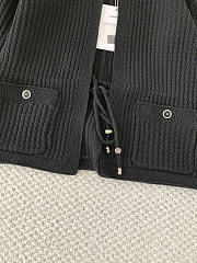 Kitlife Chanel 26C Drawstring Knit Black Cardigan with Double C Design - 3