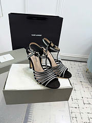 Kitlife Tom Ford Padlock Handcrafted High-Heeled Sandals Black - 1