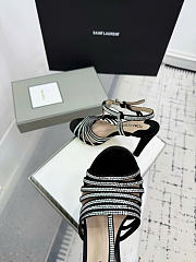 Kitlife Tom Ford Padlock Handcrafted High-Heeled Sandals Black - 5