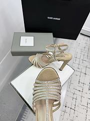 Kitlife Tom Ford Padlock Handcrafted High-Heeled Sandals Beige - 4