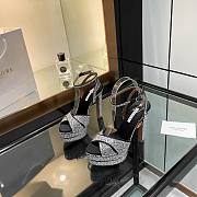 Kitlife Aquazzura Sinner Platform Sandals Silver  - 1