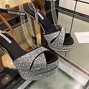 Kitlife Aquazzura Sinner Platform Sandals Silver  - 3