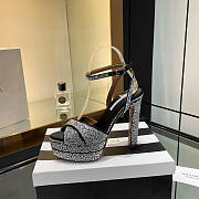 Kitlife Aquazzura Sinner Platform Sandals Silver  - 2