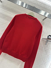 Kitlife Burberry Wool Cashmere Cardigan Red - 4