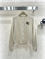 Kitlife Burberry Wool Cashmere Cardigan Off-White - 1