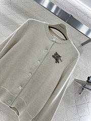 Kitlife Burberry Wool Cashmere Cardigan Off-White - 4