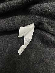 Kitlife Burberry Check Ripple Double-Sided Cashmere Coat Grey - 3