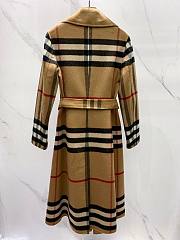 Kitlife Burberry Check Ripple Double-Sided Cashmere Coat Beige - 5