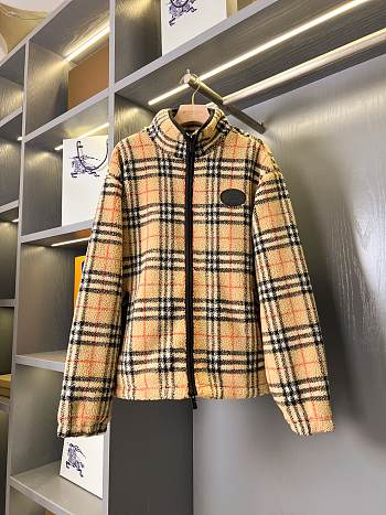 Kitlife Burberry Check Wool Cashmere Blend Fleece Beige 