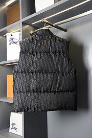 Kitlife Dior Oblique Down Vest Black Cotton-Blend Jacquard - 6