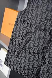 Kitlife Dior Oblique Down Vest Black Cotton-Blend Jacquard - 3