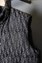 Kitlife Dior Oblique Down Vest Black Cotton-Blend Jacquard - 2